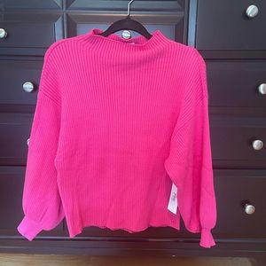 Like New - Line & Dot Adler Sweater in Hot pink